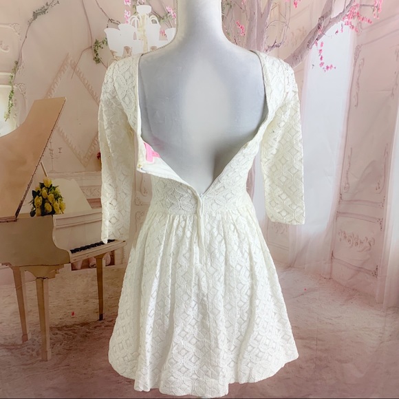 RARE Find Lilly Pulitzer Lace fit Flare Eyelet Lori crochet dress - Picture 10 of 13